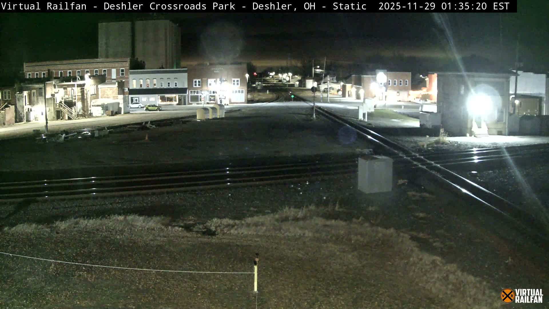 Deshler Crossroad Park Railway Junction Live Cam - Deshler, Henry, Ohio, USA