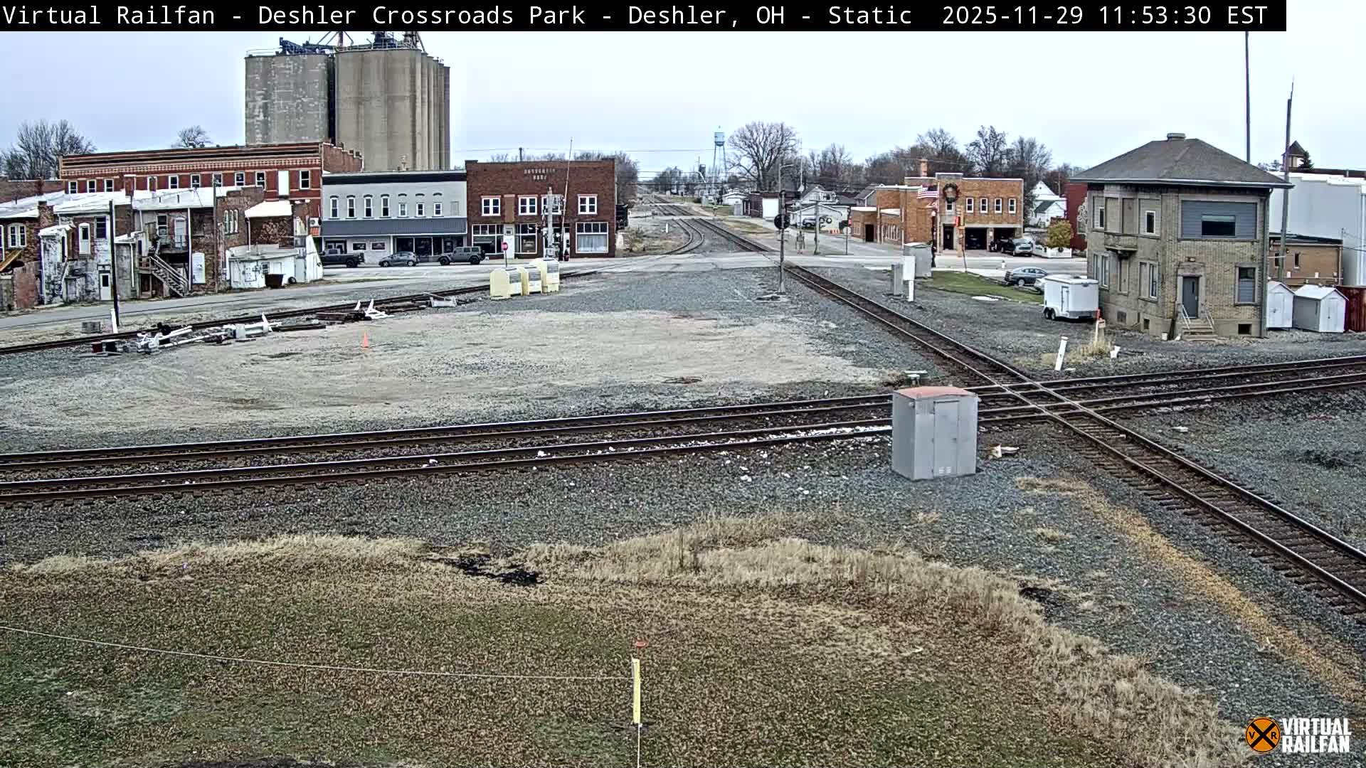 Deshler Crossroad Park Railway Junction Live Cam - Deshler, Henry, Ohio, USA