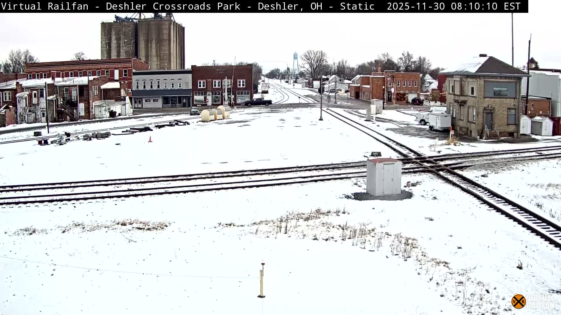 Deshler Crossroad Park Railway Junction Live Cam - Deshler, Henry, Ohio, USA