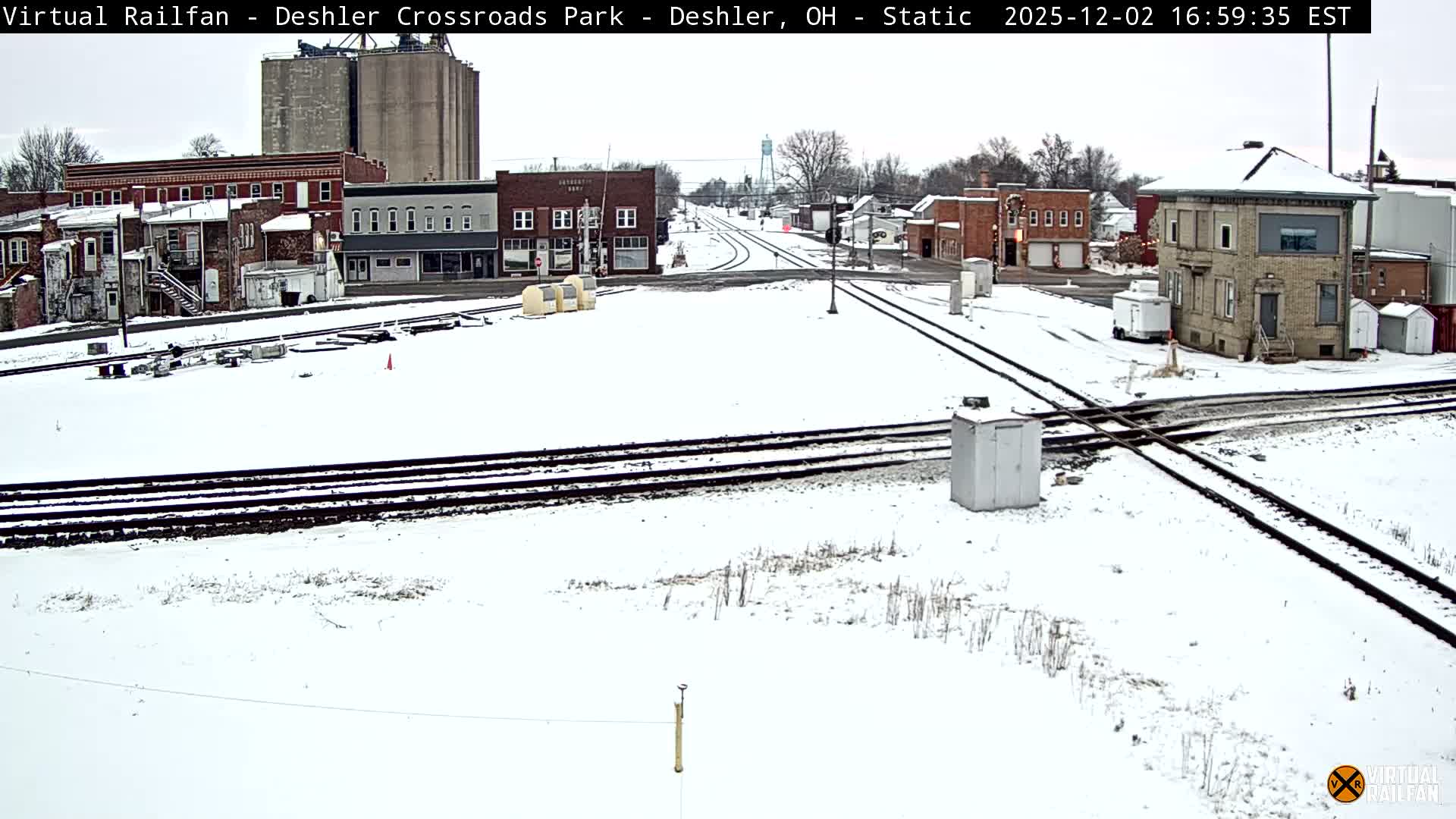 Deshler Crossroad Park Railway Junction Live Cam - Deshler, Henry, Ohio, USA