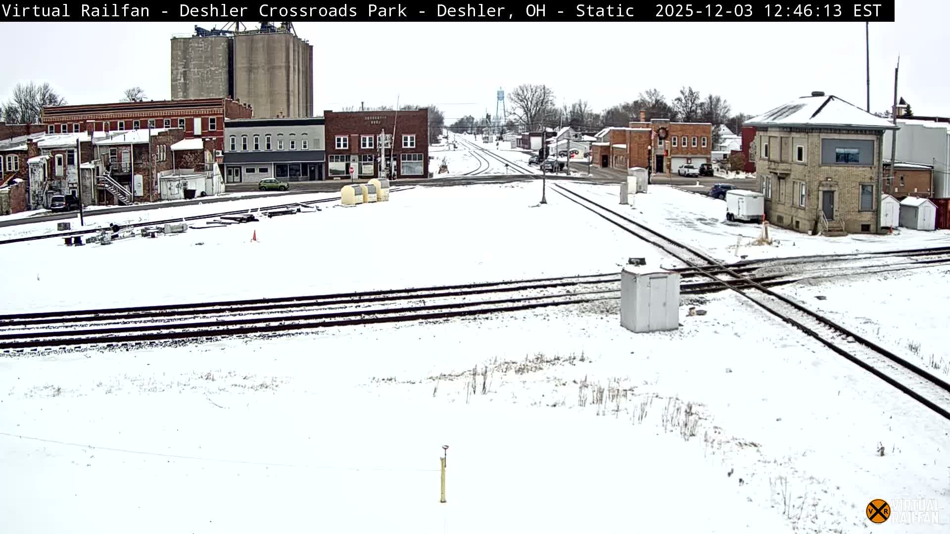 Deshler Crossroad Park Railway Junction Live Cam - Deshler, Henry, Ohio, USA