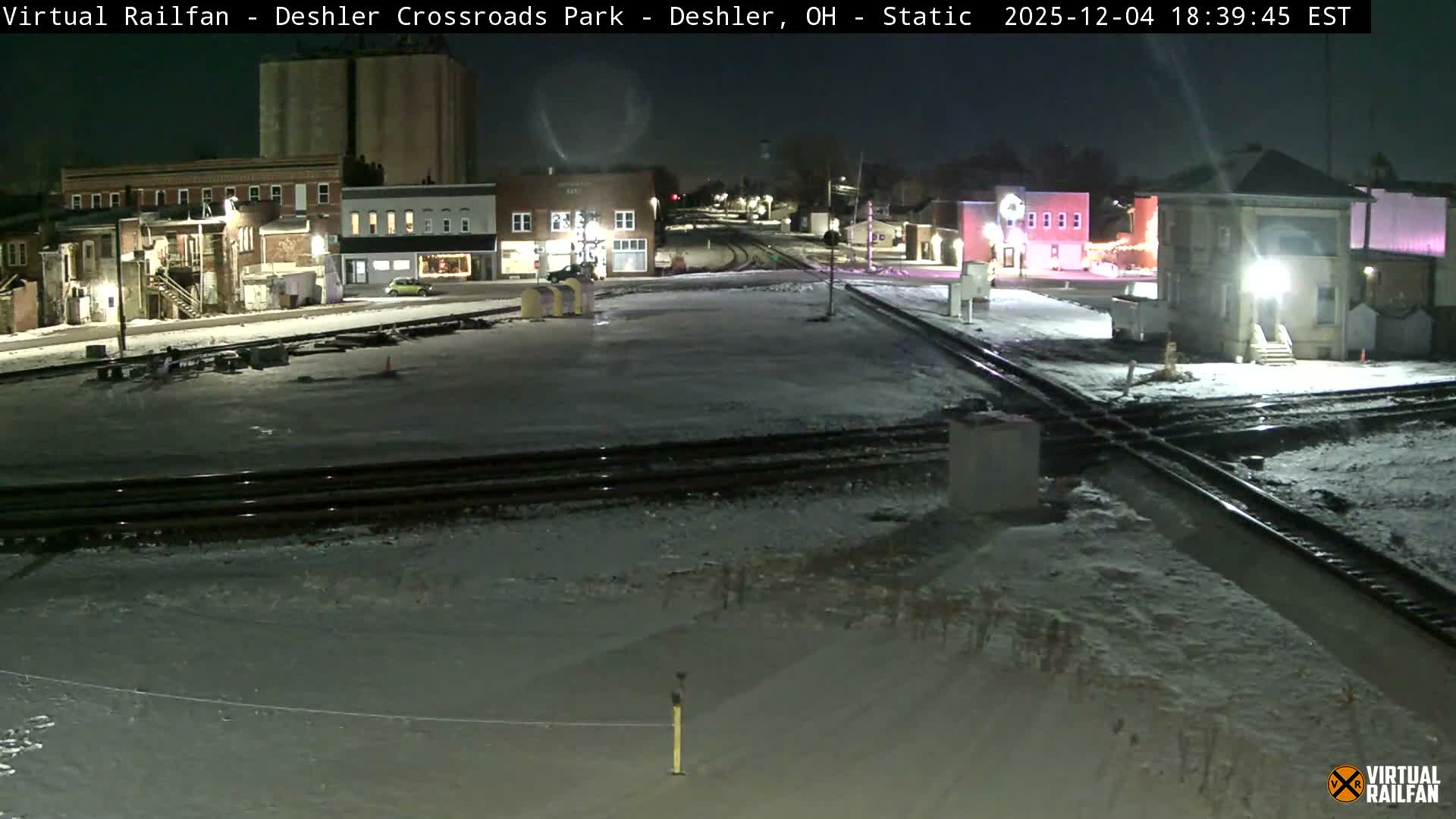Deshler Crossroad Park Railway Junction Live Cam - Deshler, Henry, Ohio, USA