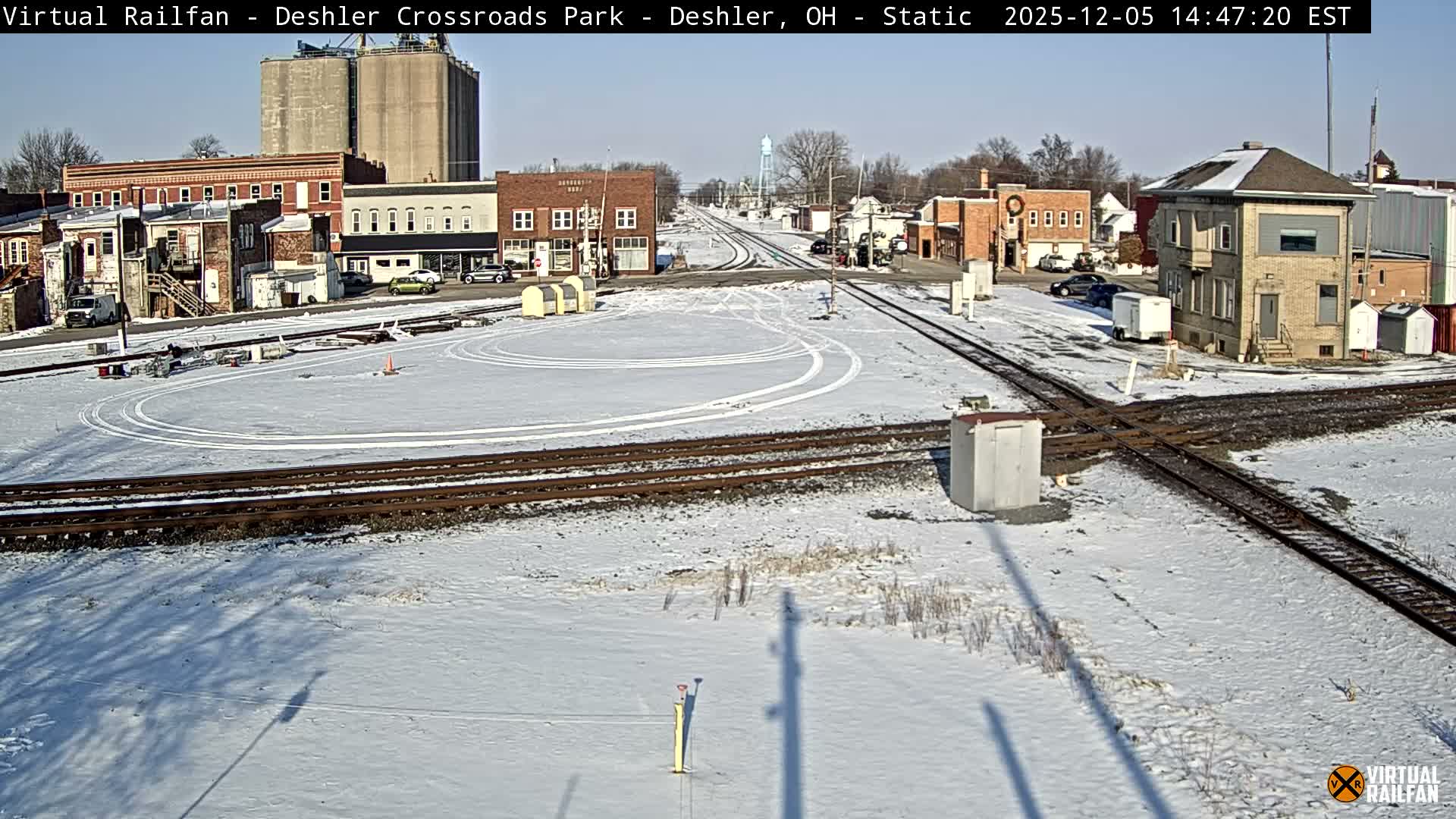 Deshler Crossroad Park Railway Junction Live Cam - Deshler, Henry, Ohio, USA
