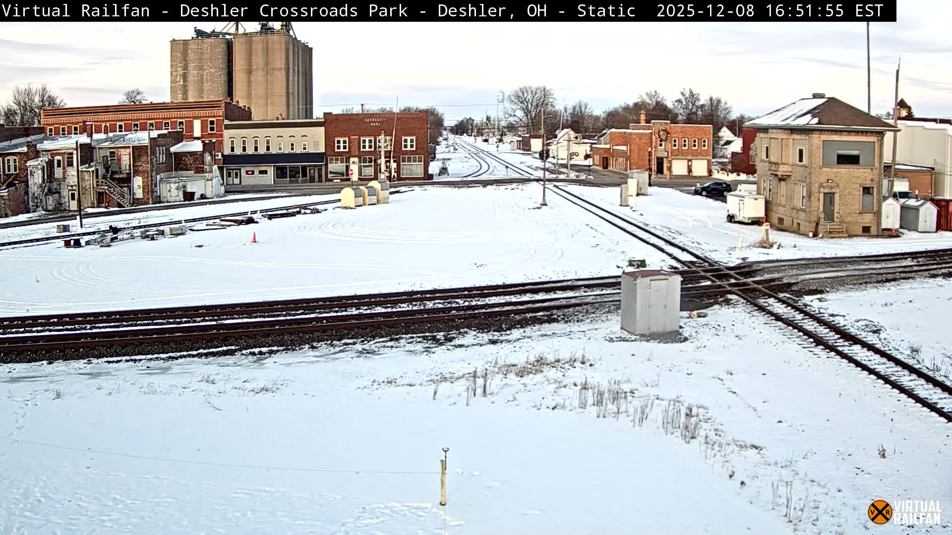 Deshler Crossroad Park Railway Junction Live Cam - Deshler, Henry, Ohio, USA