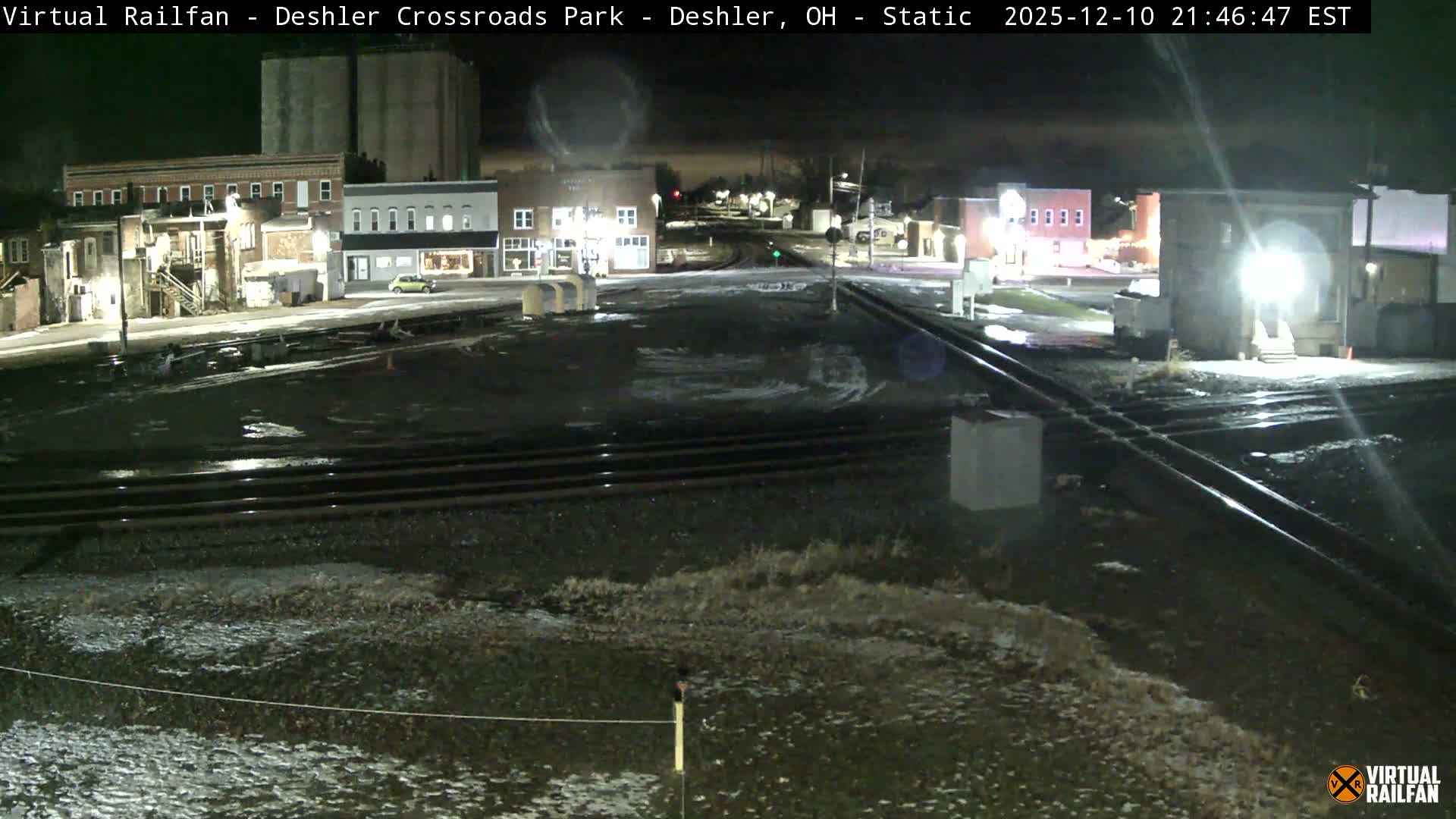 Deshler Crossroad Park Railway Junction Live Cam - Deshler, Henry, Ohio, USA