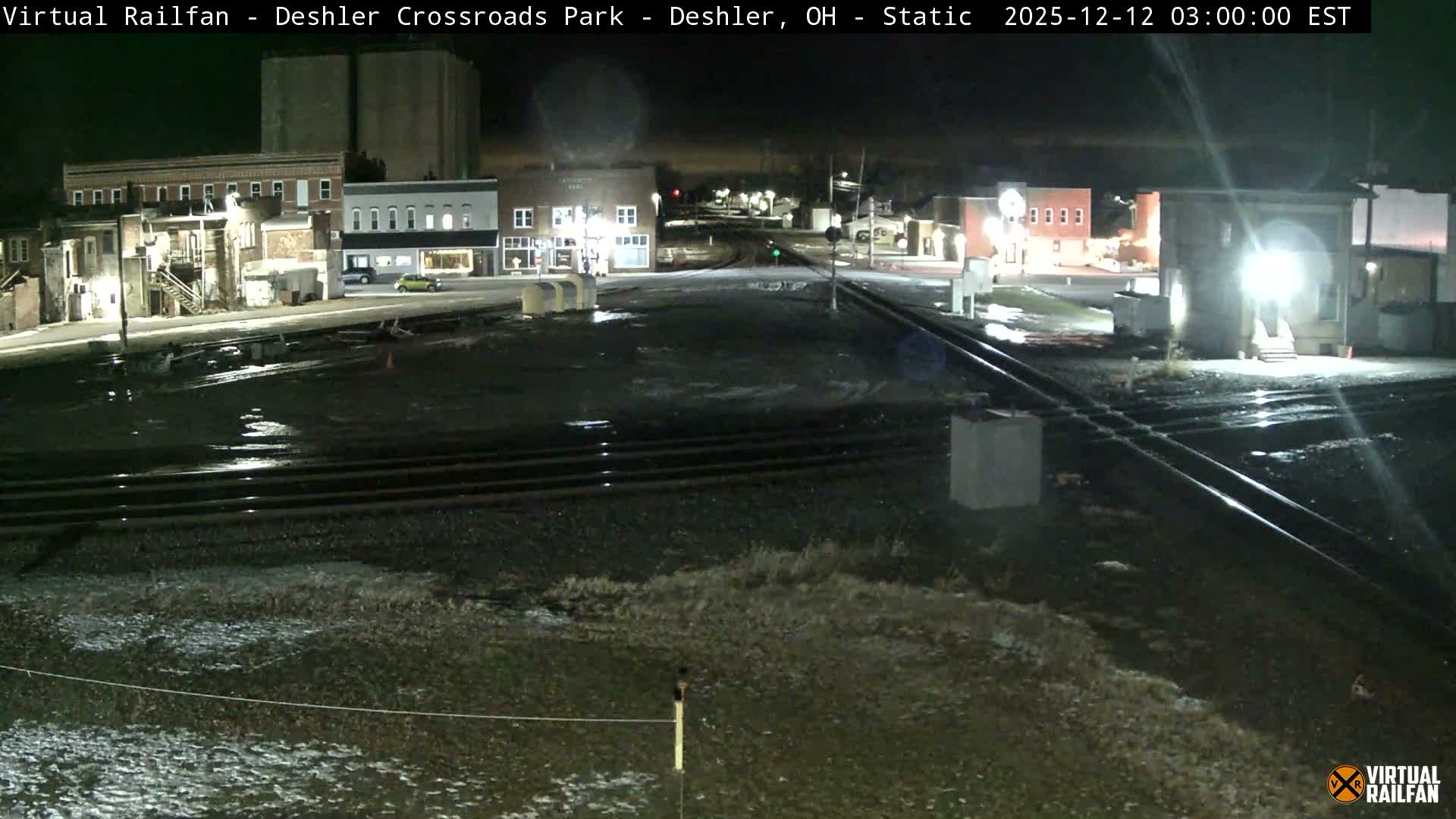 Deshler Crossroad Park Railway Junction Live Cam - Deshler, Henry, Ohio, USA