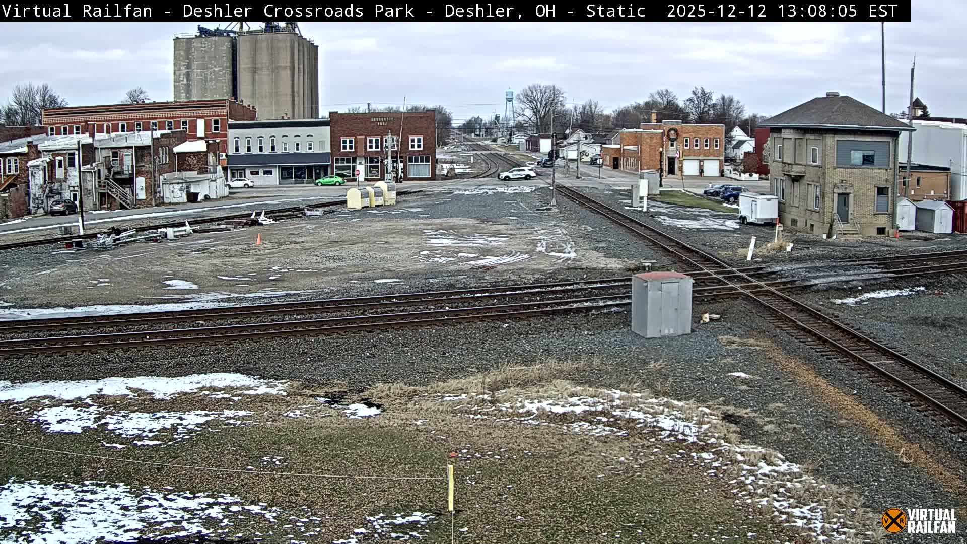 Deshler Crossroad Park Railway Junction Live Cam - Deshler, Henry, Ohio, USA