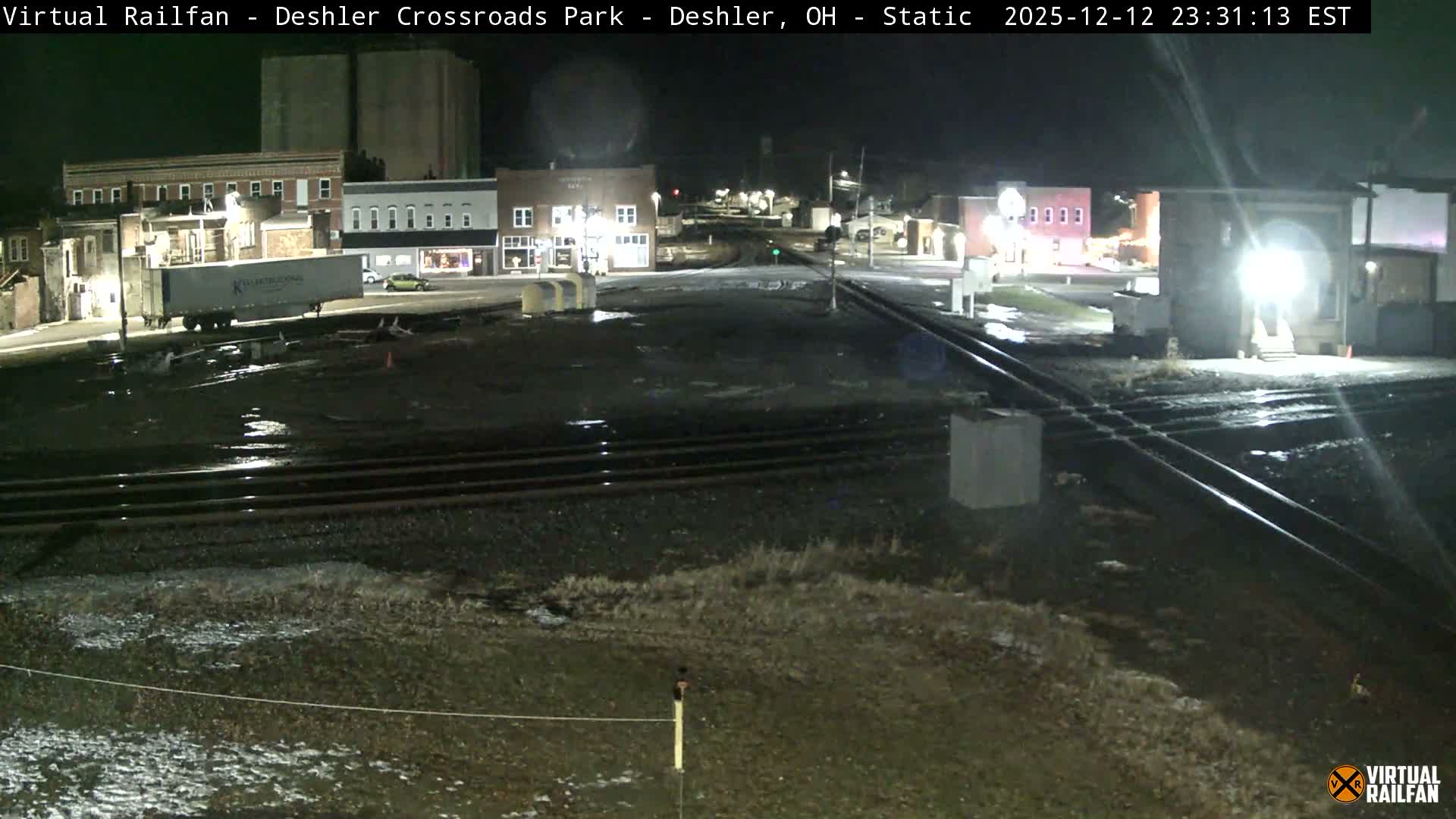 Deshler Crossroad Park Railway Junction Live Cam - Deshler, Henry, Ohio, USA