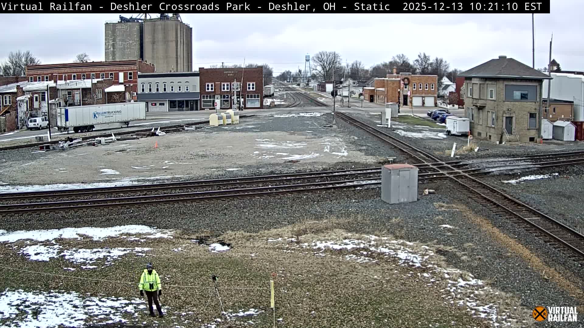 Deshler Crossroad Park Railway Junction Live Cam - Deshler, Henry, Ohio, USA