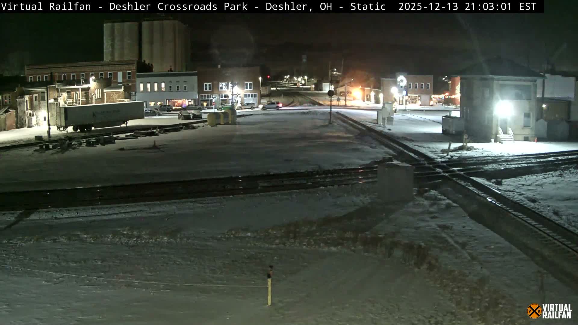 Deshler Crossroad Park Railway Junction Live Cam - Deshler, Henry, Ohio, USA