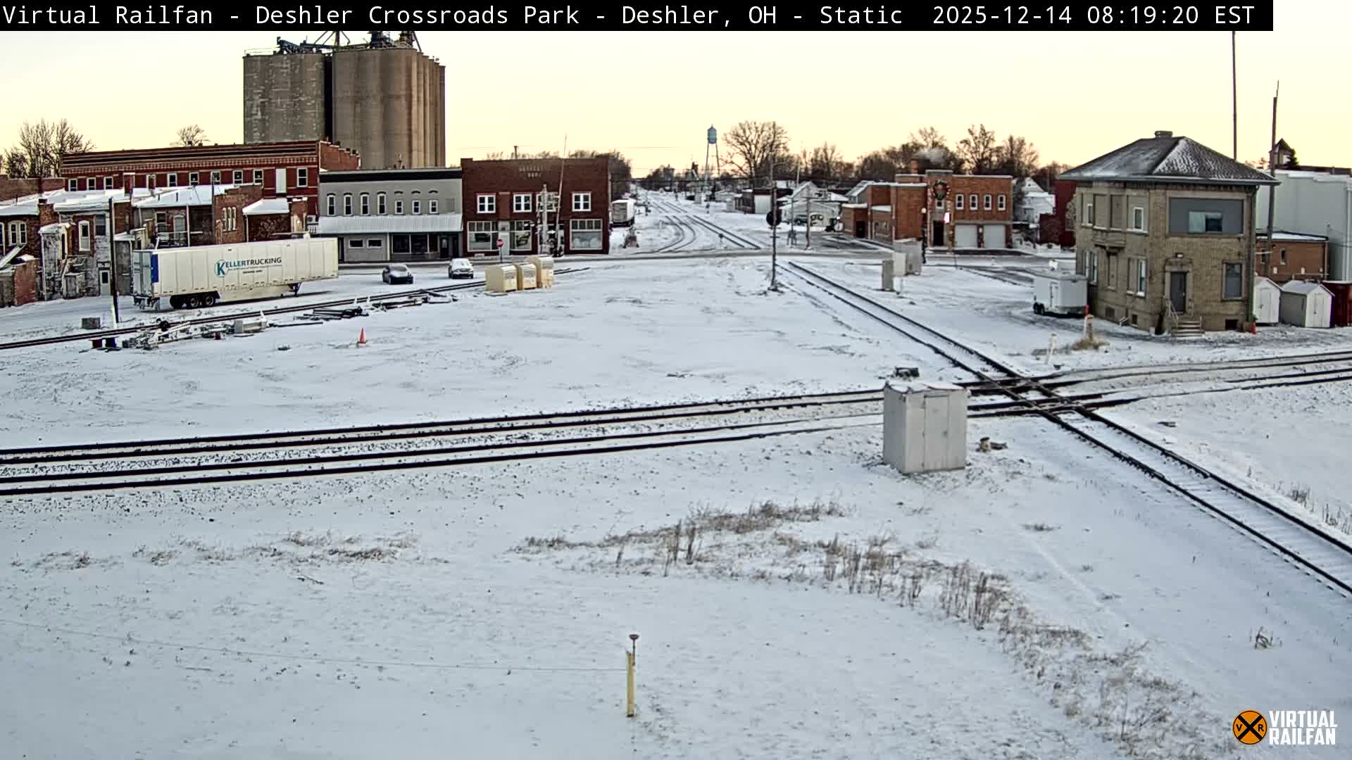 Deshler Crossroad Park Railway Junction Live Cam - Deshler, Henry, Ohio, USA