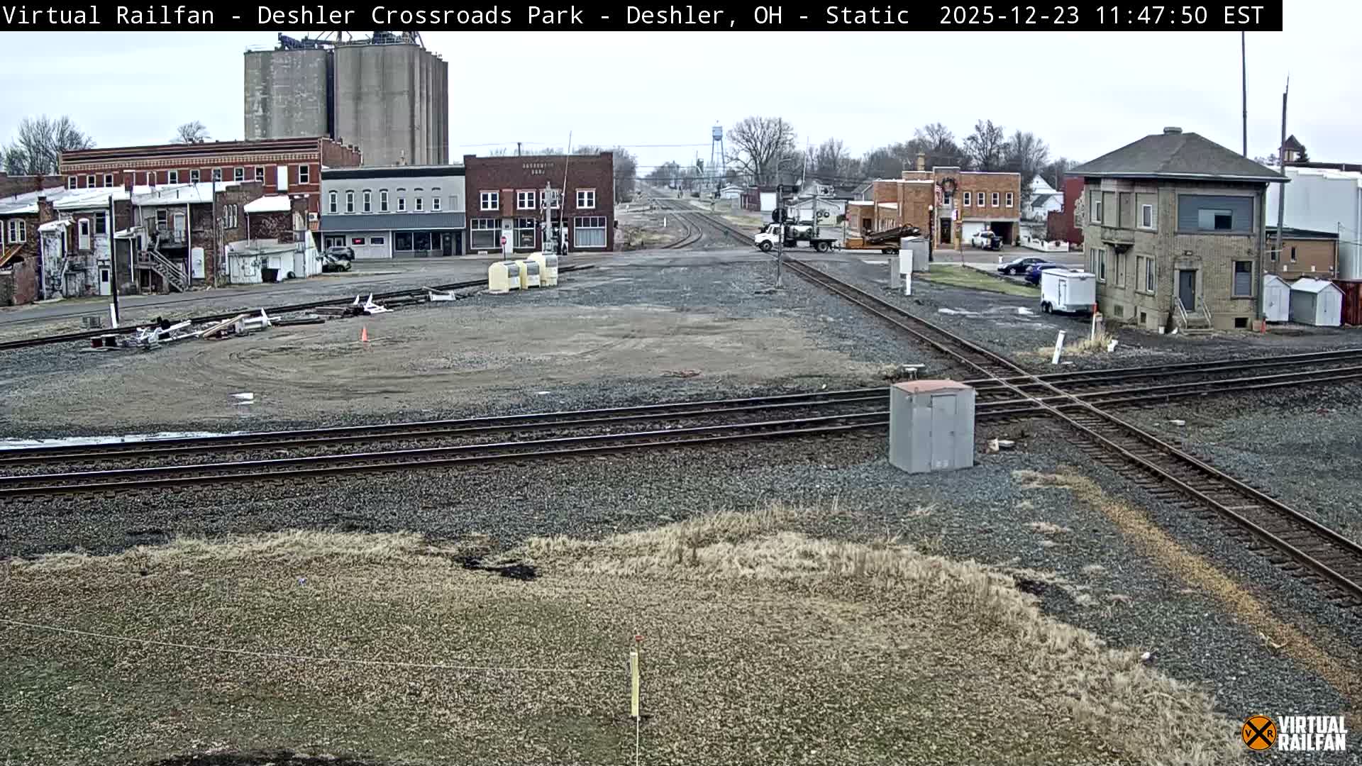 Deshler Crossroad Park Railway Junction Live Cam - Deshler, Henry, Ohio, USA