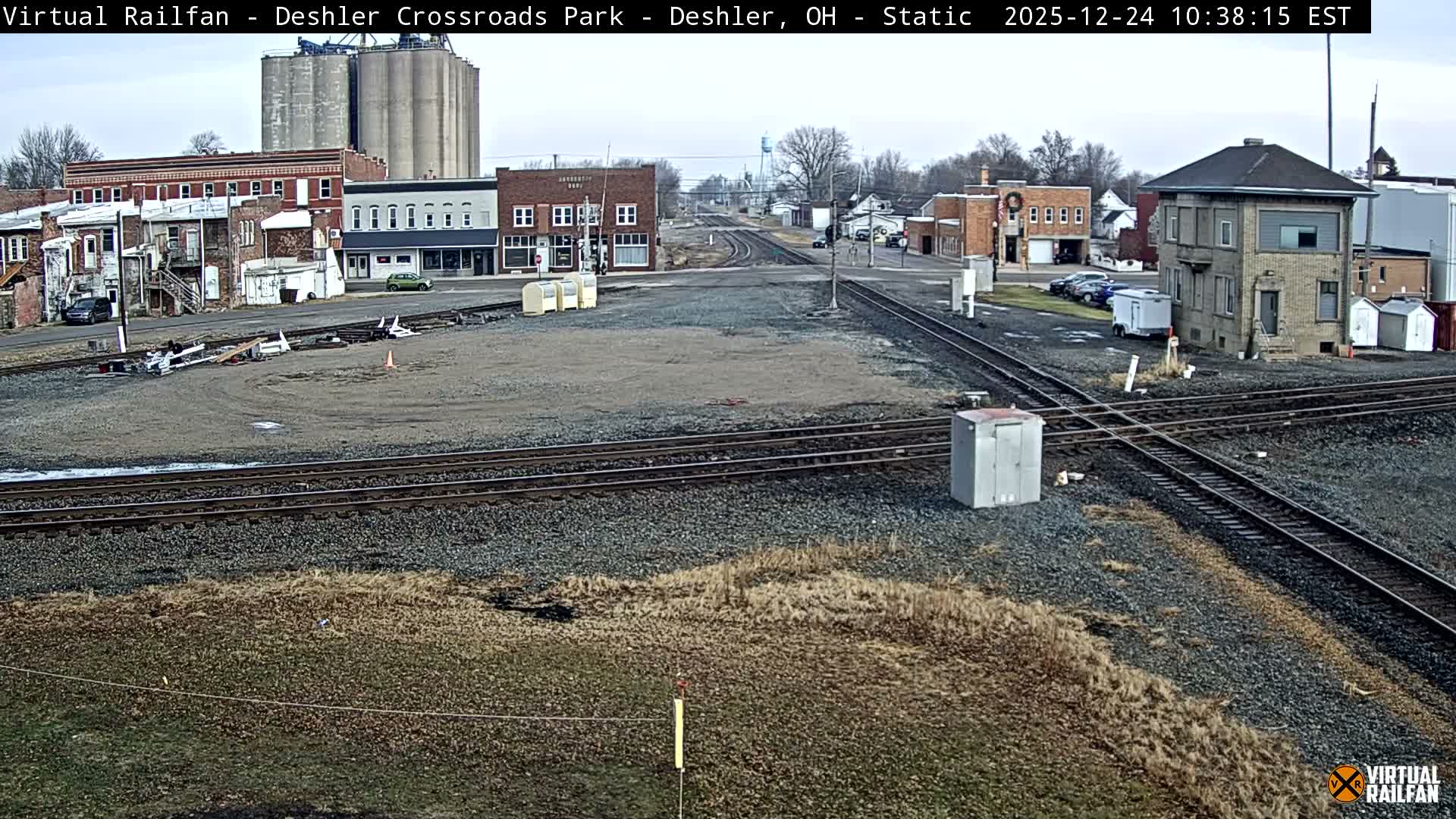 Deshler Crossroad Park Railway Junction Live Cam - Deshler, Henry, Ohio, USA