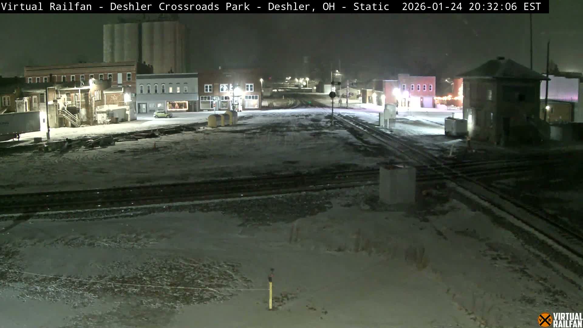 Deshler Crossroad Park Railway Junction Live Cam - Deshler, Henry, Ohio, USA