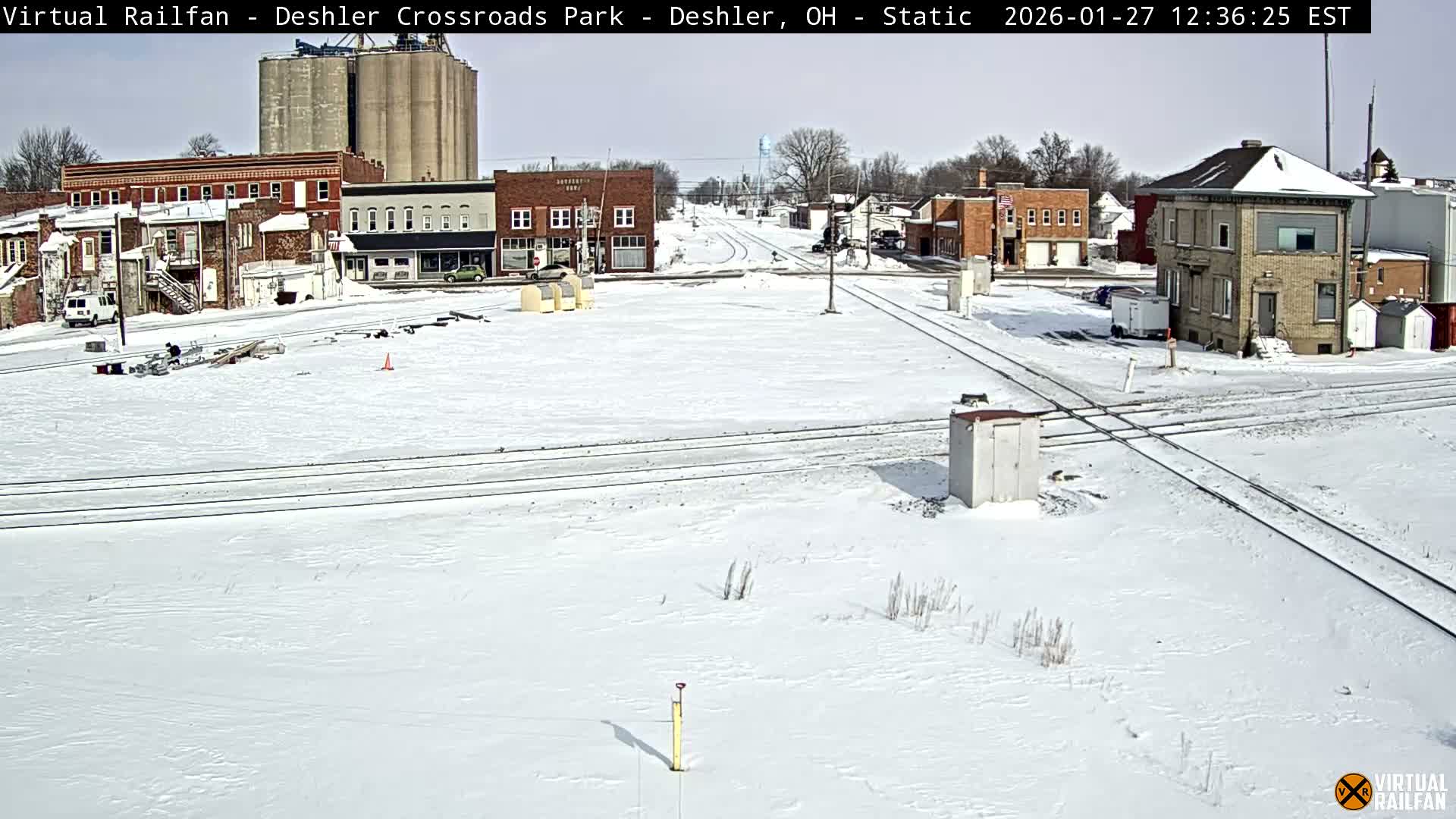 Deshler Crossroad Park Railway Junction Live Cam - Deshler, Henry, Ohio, USA