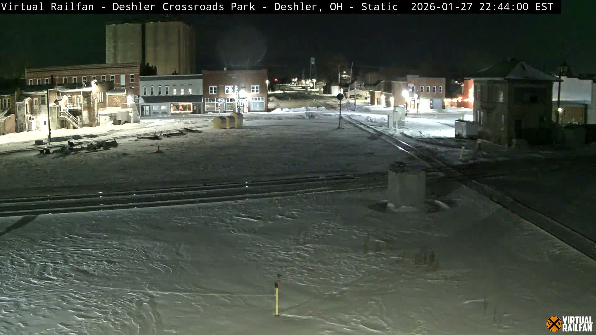 Deshler Crossroad Park Railway Junction Live Cam - Deshler, Henry, Ohio, USA