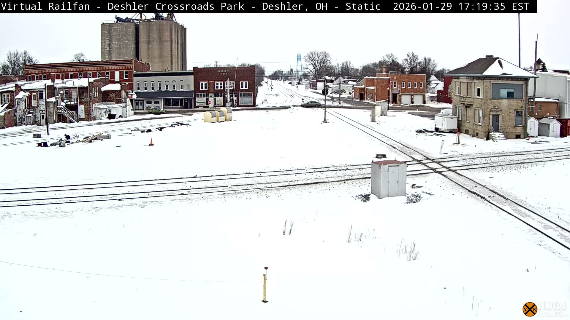 Deshler Crossroad Park Railway Junction Live Cam - Deshler, Henry, Ohio, USA