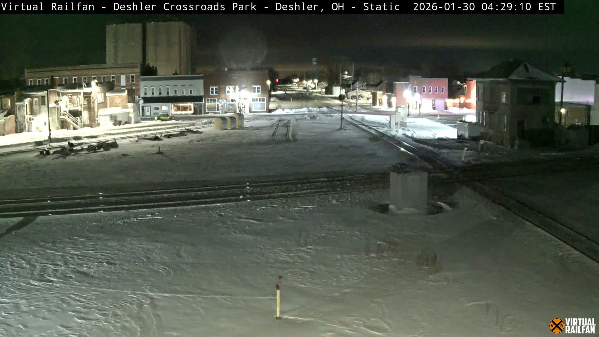 Deshler Crossroad Park Railway Junction Live Cam - Deshler, Henry, Ohio, USA