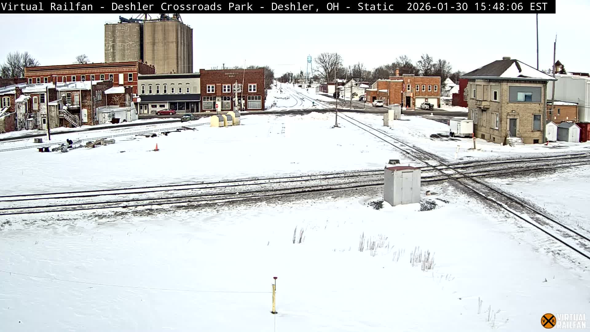 Deshler Crossroad Park Railway Junction Live Cam - Deshler, Henry, Ohio, USA