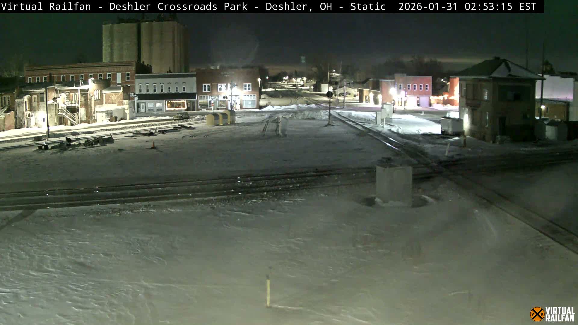 Deshler Crossroad Park Railway Junction Live Cam - Deshler, Henry, Ohio, USA