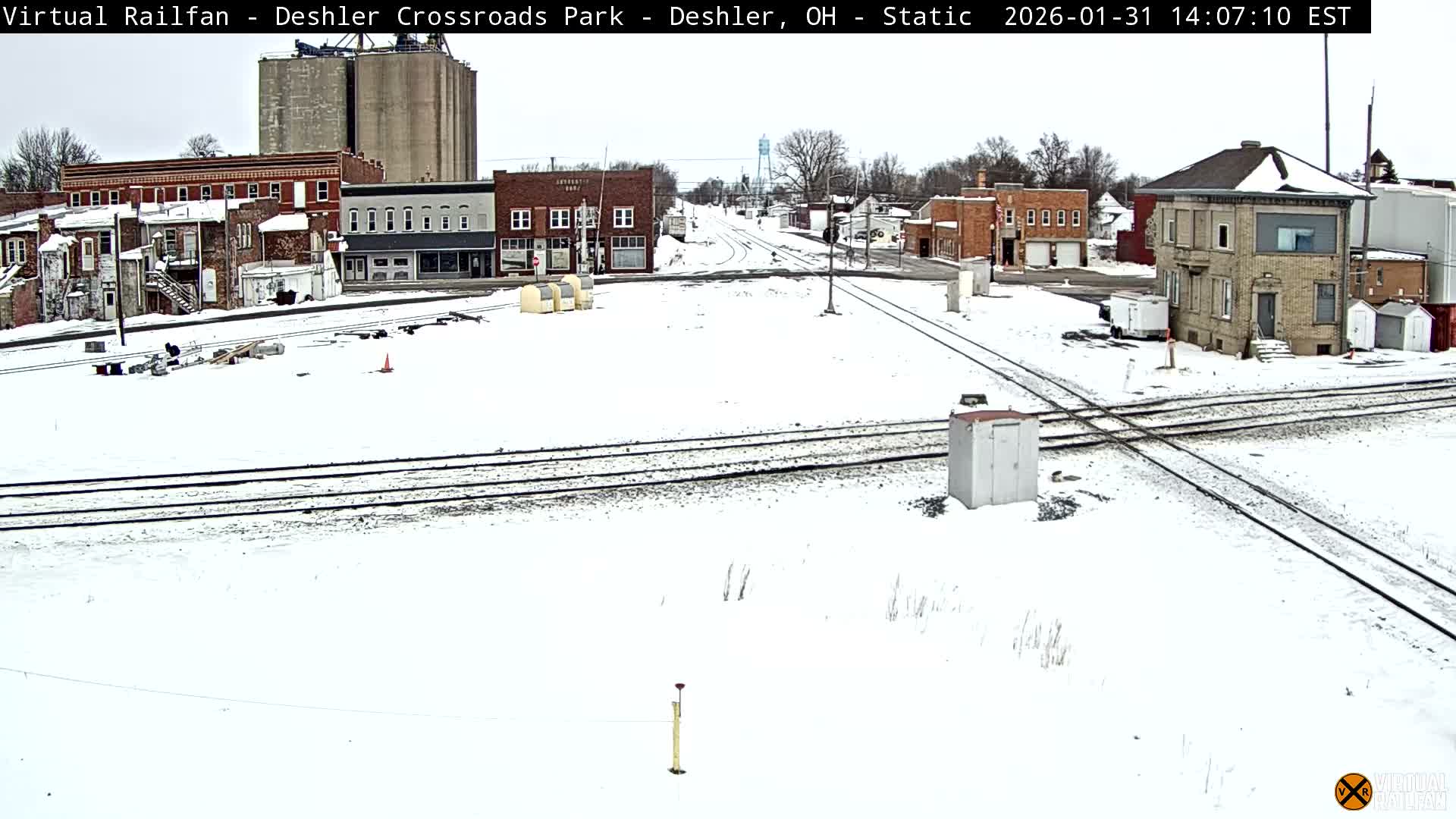 Deshler Crossroad Park Railway Junction Live Cam - Deshler, Henry, Ohio, USA
