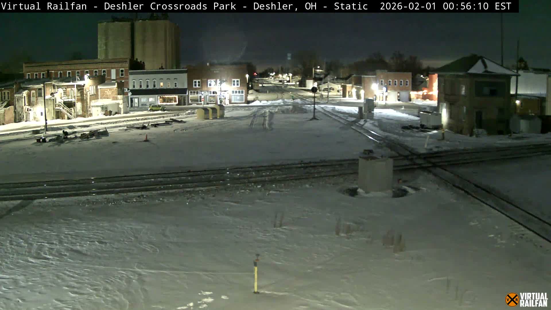 Deshler Crossroad Park Railway Junction Live Cam - Deshler, Henry, Ohio, USA