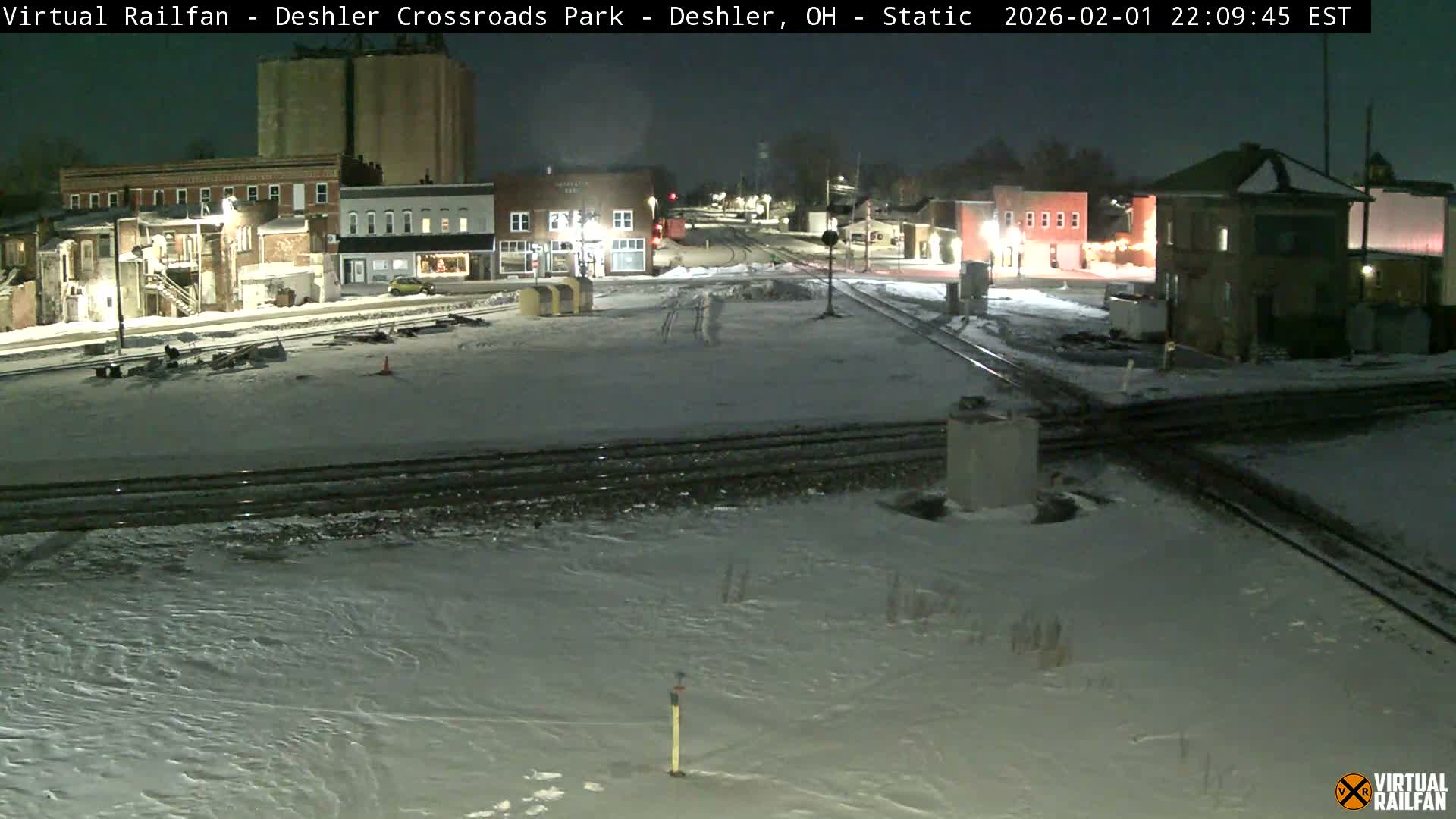 Deshler Crossroad Park Railway Junction Live Cam - Deshler, Henry, Ohio, USA