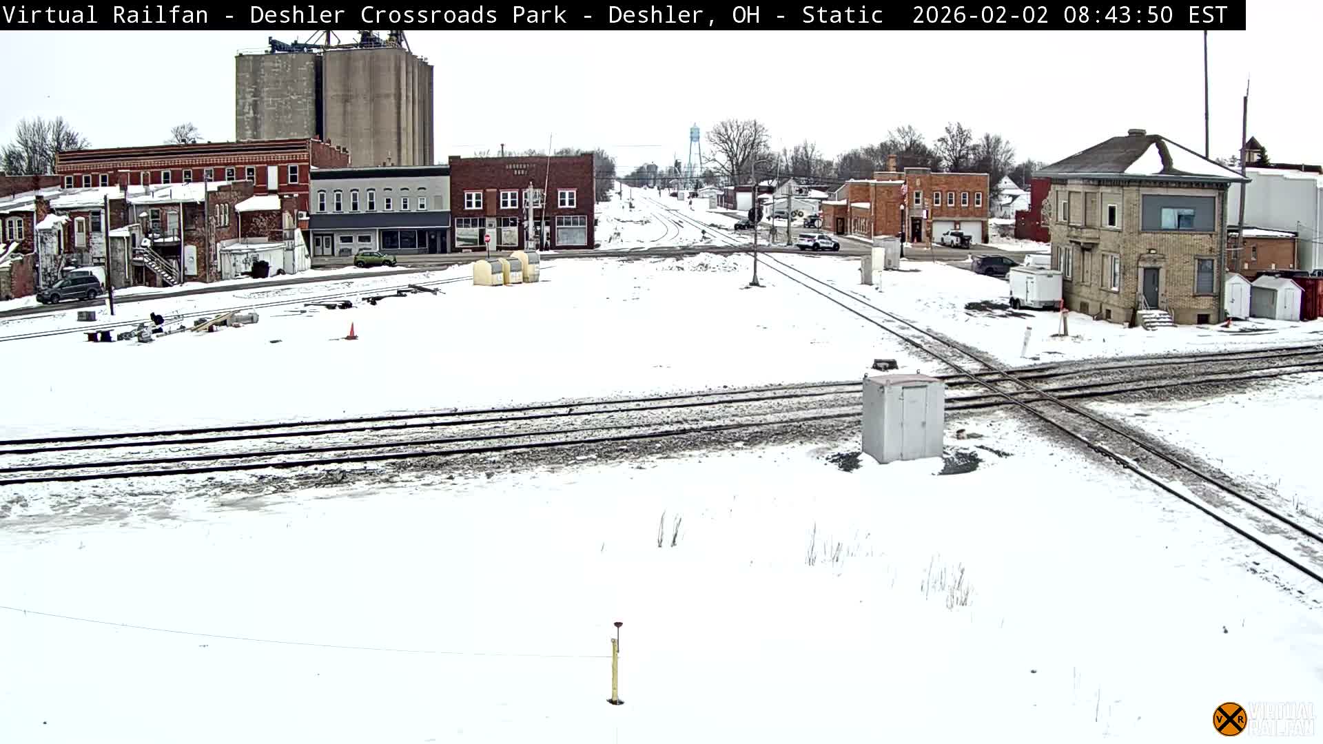 Deshler Crossroad Park Railway Junction Live Cam - Deshler, Henry, Ohio, USA
