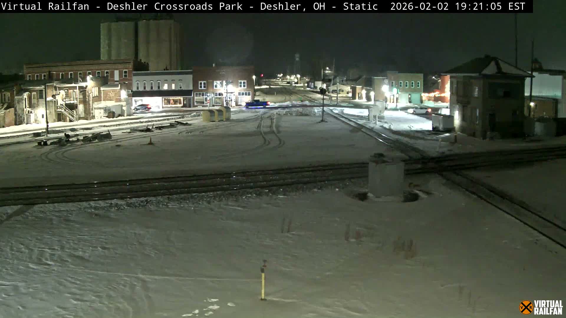 Deshler Crossroad Park Railway Junction Live Cam - Deshler, Henry, Ohio, USA