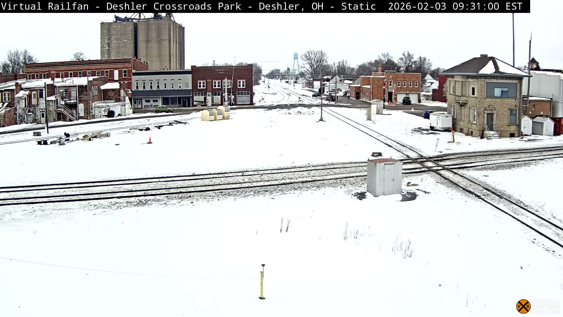 Deshler Crossroad Park Railway Junction Live Cam - Deshler, Henry, Ohio, USA
