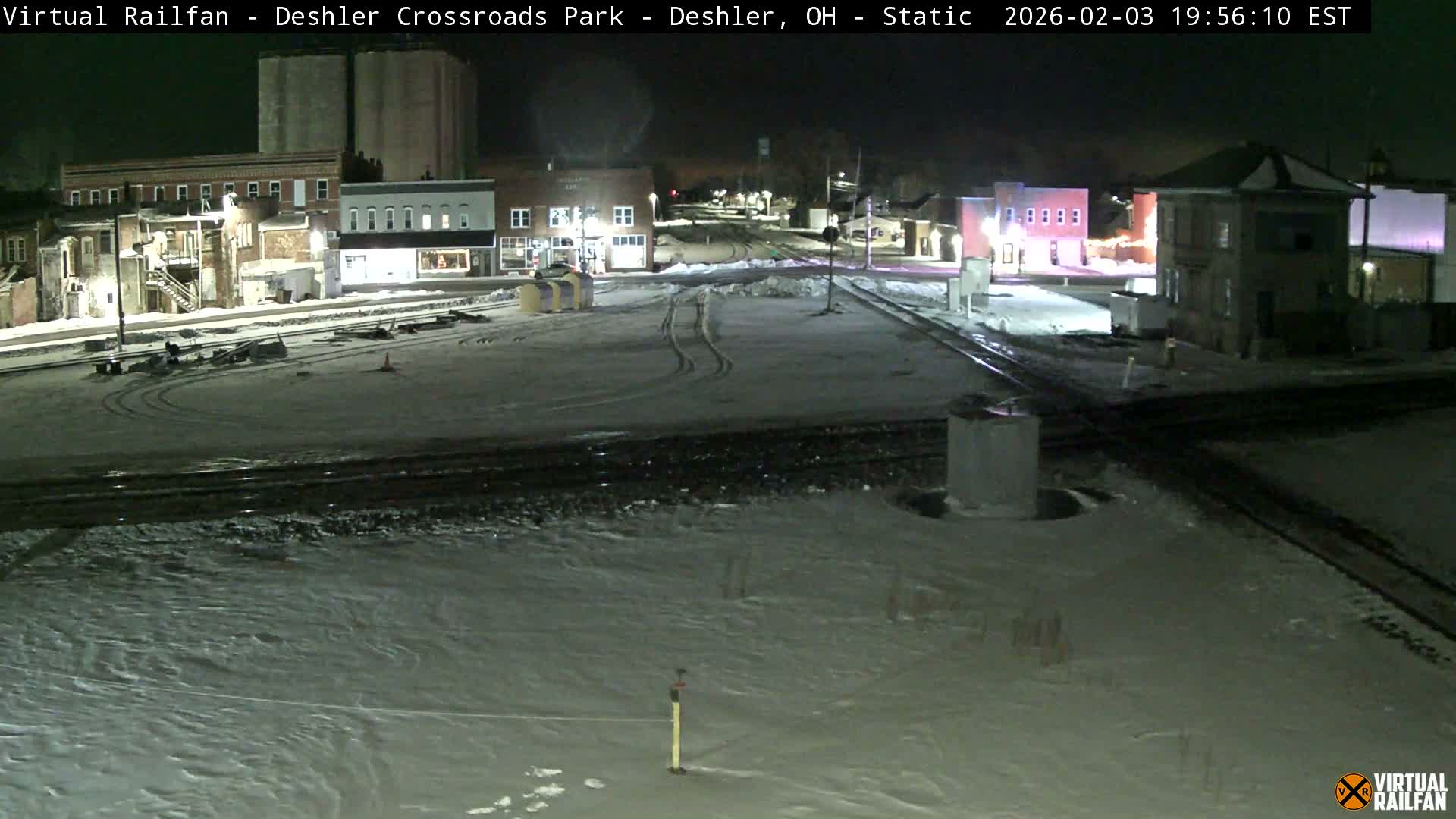 Deshler Crossroad Park Railway Junction Live Cam - Deshler, Henry, Ohio, USA