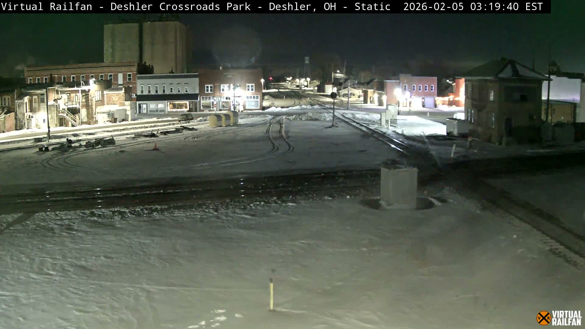 Deshler Crossroad Park Railway Junction Live Cam - Deshler, Henry, Ohio, USA