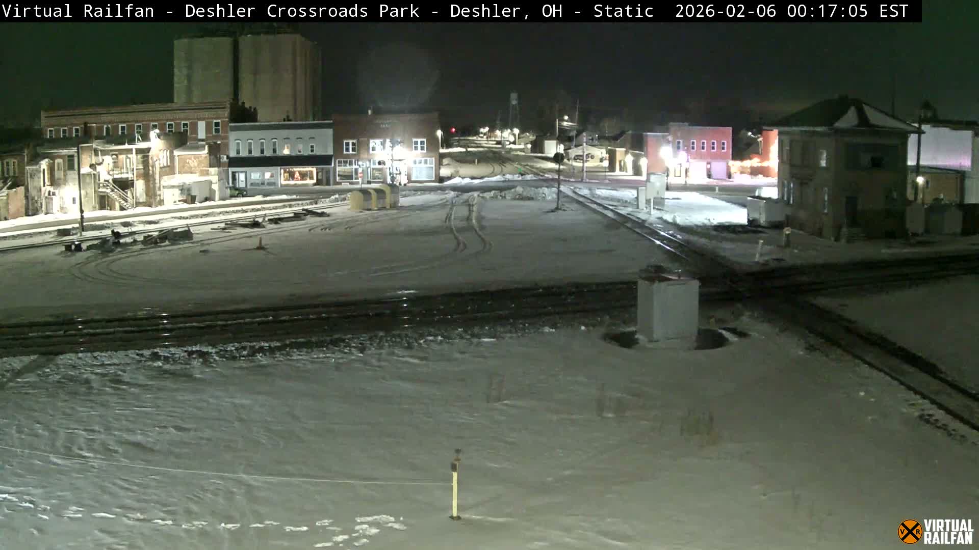 Deshler Crossroad Park Railway Junction Live Cam - Deshler, Henry, Ohio, USA