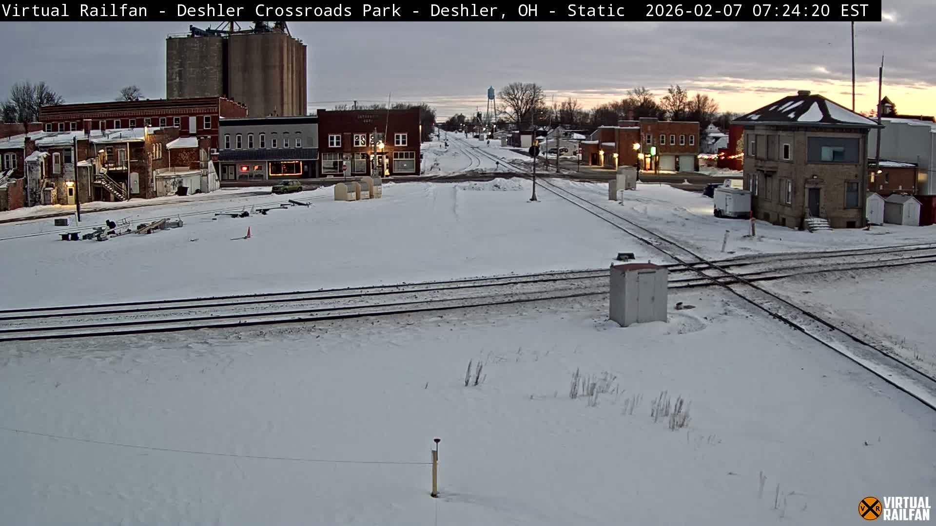 Deshler Crossroad Park Railway Junction Live Cam - Deshler, Henry, Ohio, USA