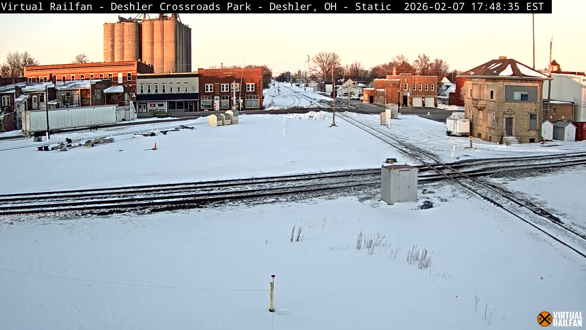 Deshler Crossroad Park Railway Junction Live Cam - Deshler, Henry, Ohio, USA