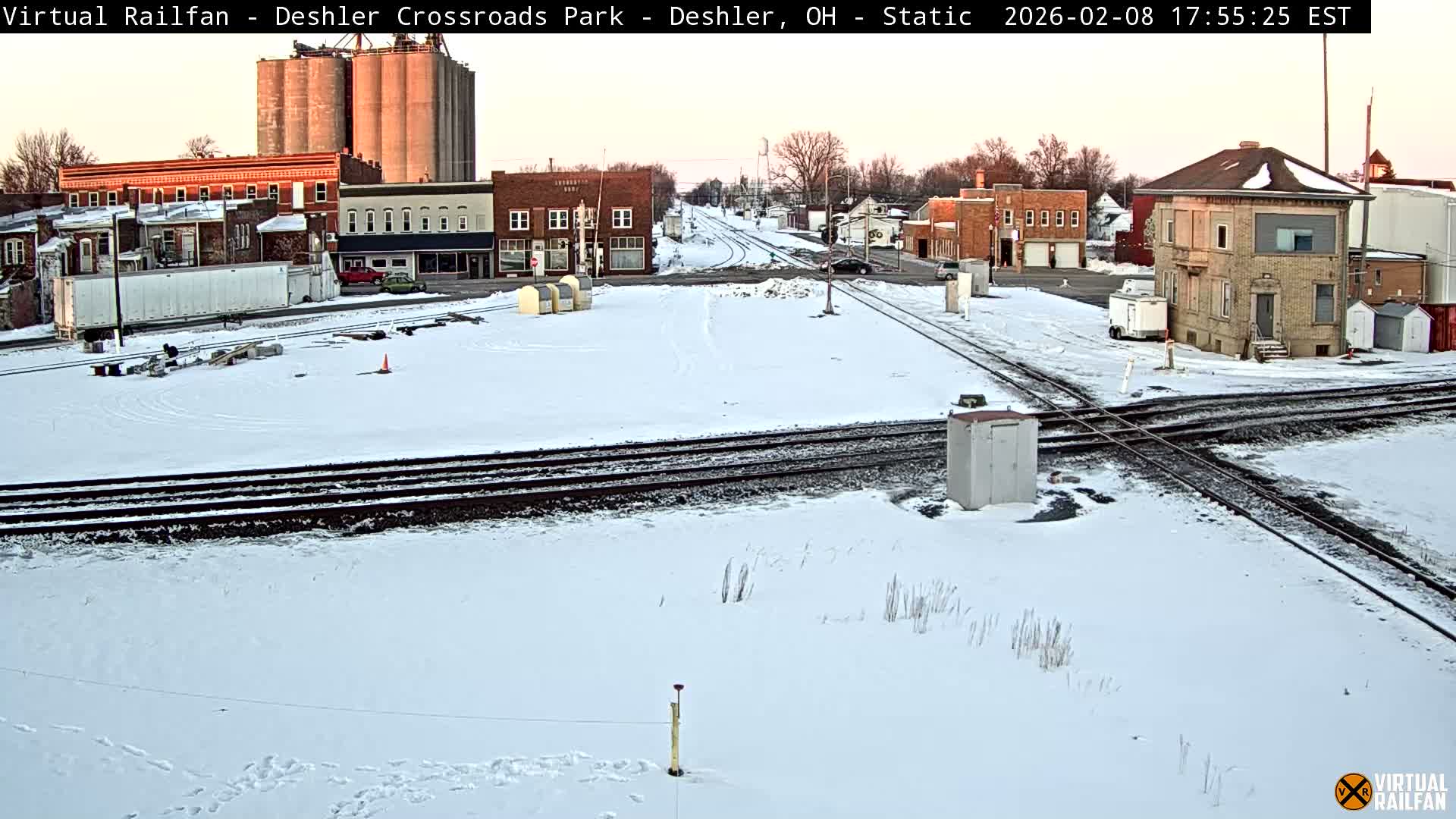 Deshler Crossroad Park Railway Junction Live Cam - Deshler, Henry, Ohio, USA