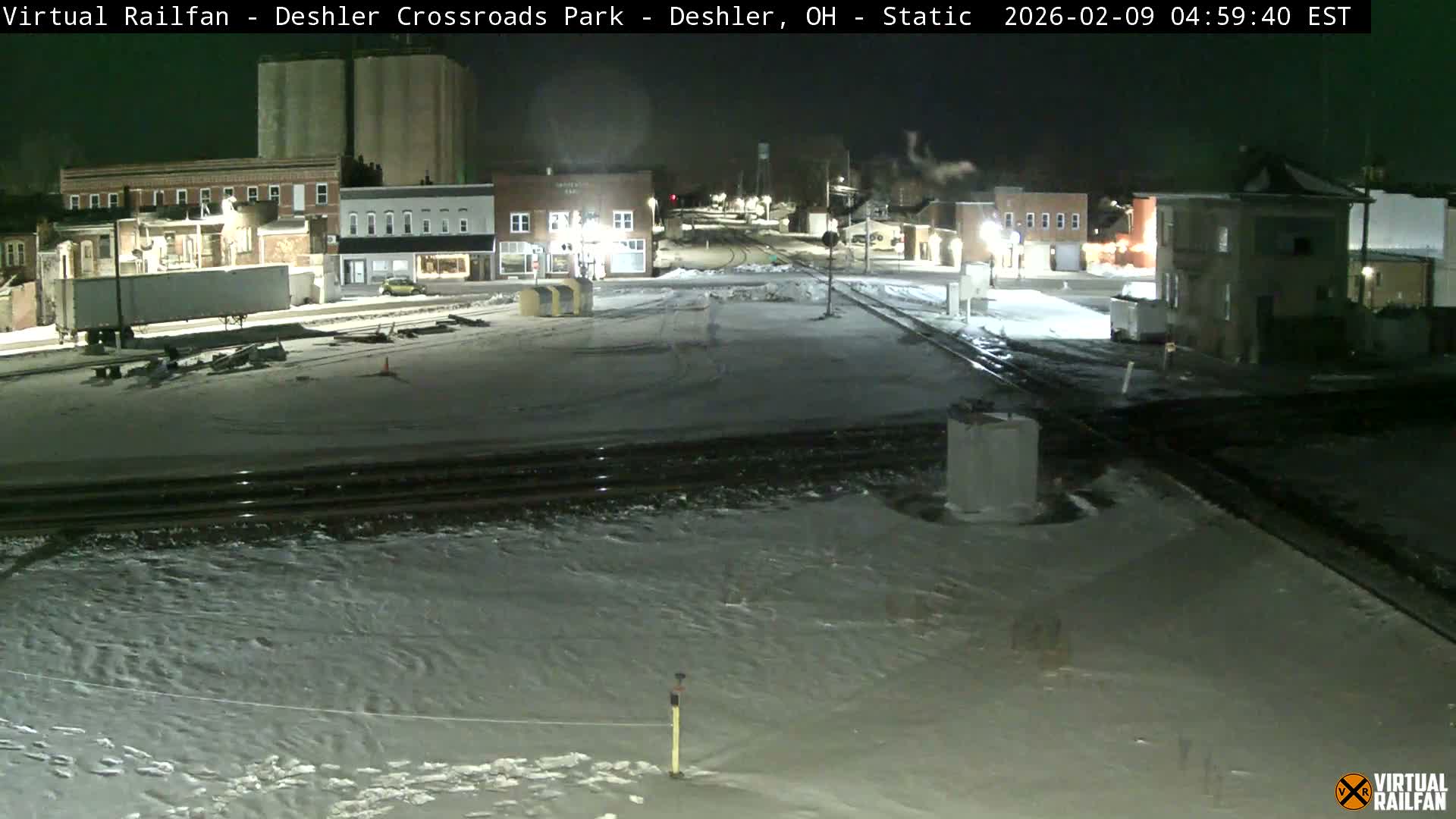Deshler Crossroad Park Railway Junction Live Cam - Deshler, Henry, Ohio, USA