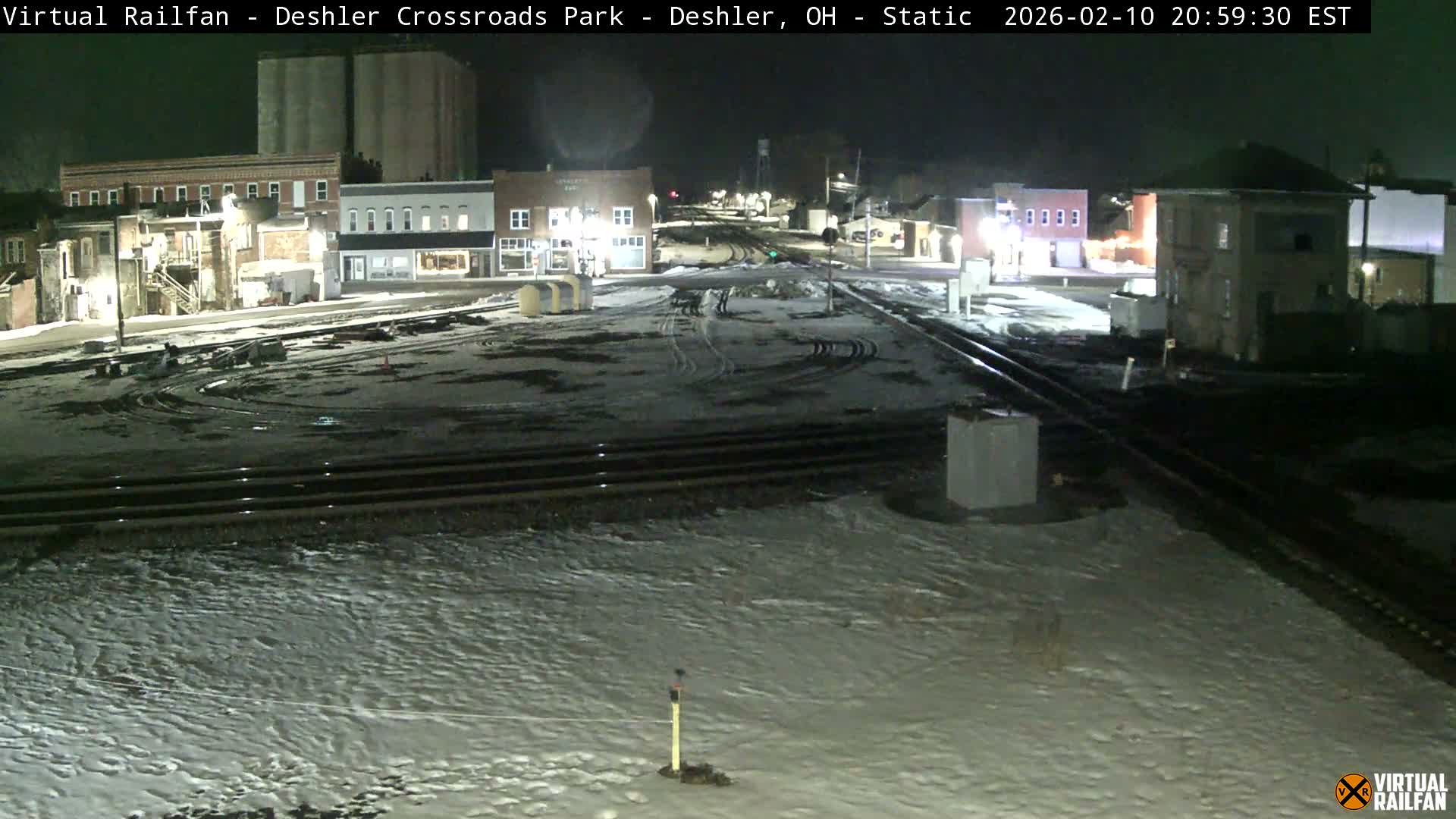 Deshler Crossroad Park Railway Junction Live Cam - Deshler, Henry, Ohio, USA