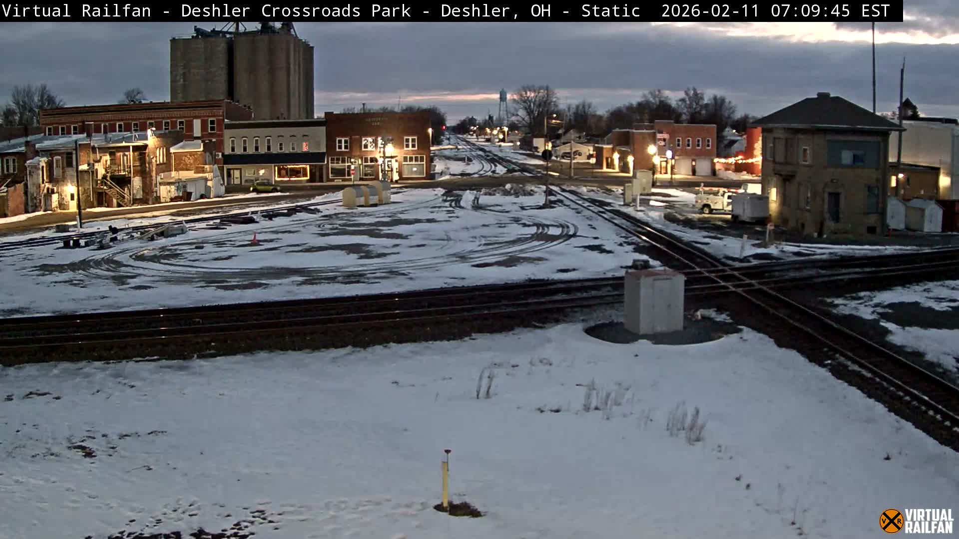 Deshler Crossroad Park Railway Junction Live Cam - Deshler, Henry, Ohio, USA