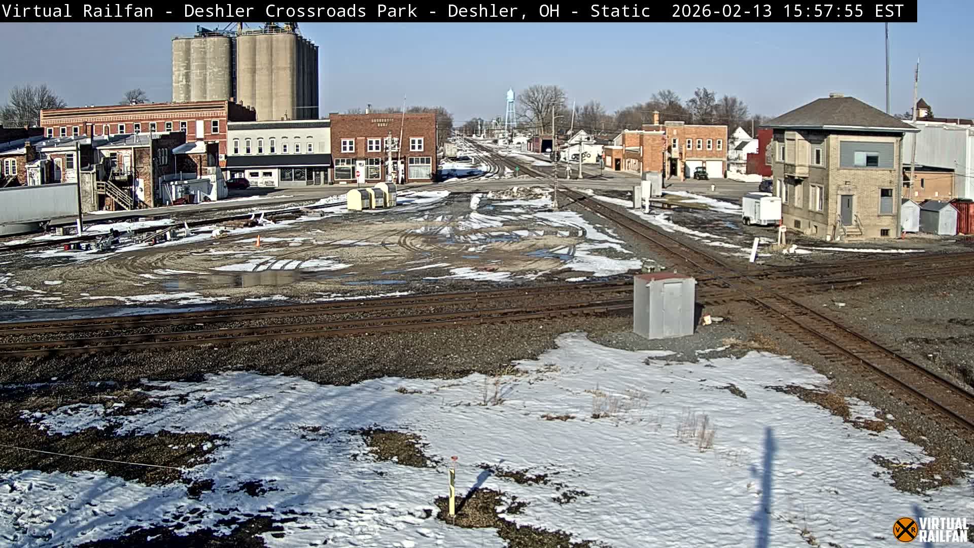 Deshler Crossroad Park Railway Junction Live Cam - Deshler, Henry, Ohio, USA