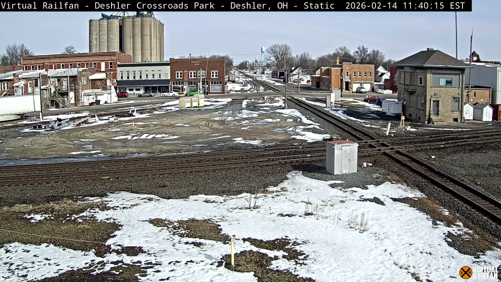 Deshler Crossroad Park Railway Junction Live Cam - Deshler, Henry, Ohio, USA