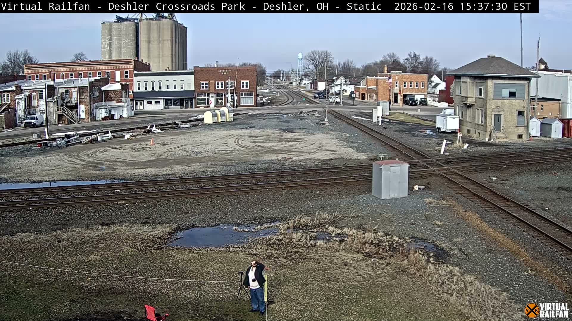 Deshler Crossroad Park Railway Junction Live Cam - Deshler, Henry, Ohio, USA