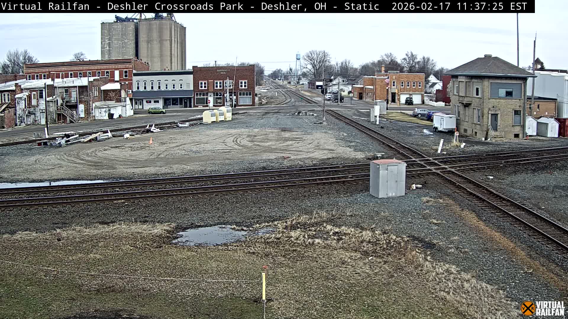 Deshler Crossroad Park Railway Junction Live Cam - Deshler, Henry, Ohio, USA