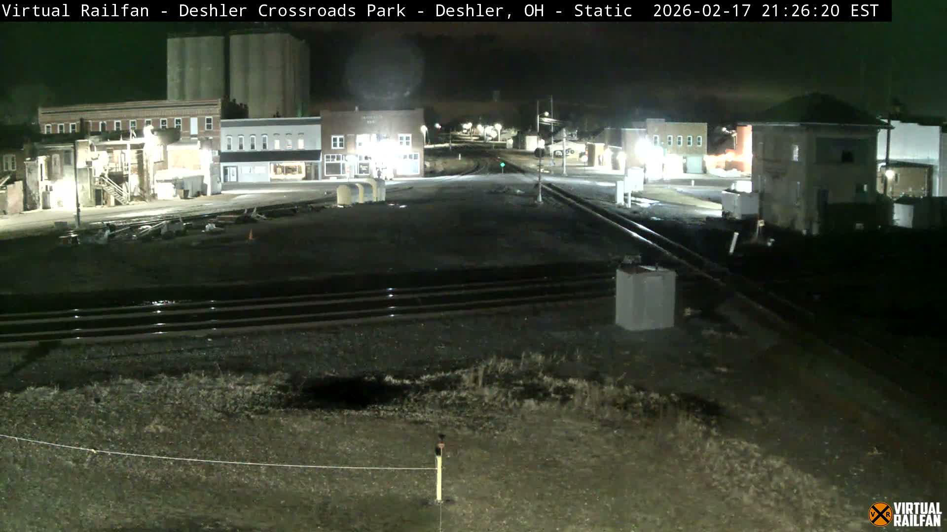 Deshler Crossroad Park Railway Junction Live Cam - Deshler, Henry, Ohio, USA