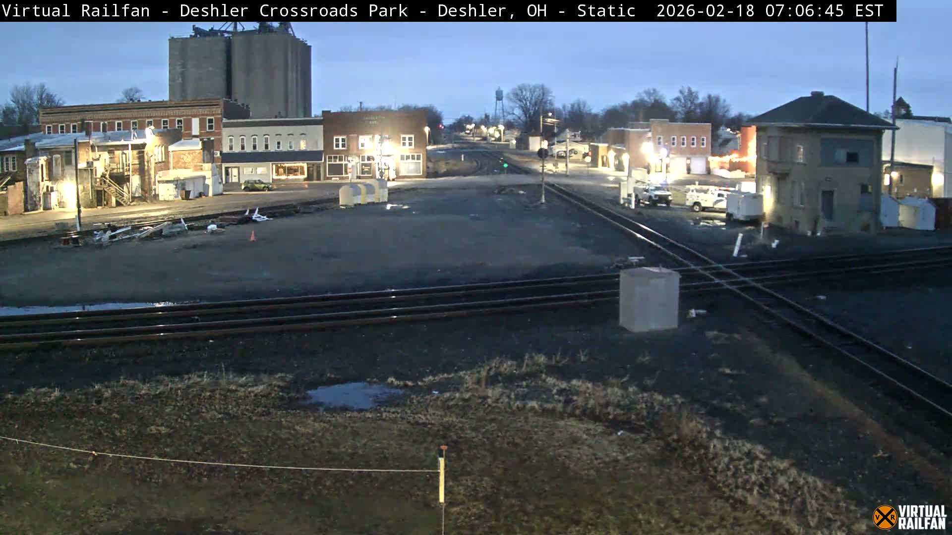 Deshler Crossroad Park Railway Junction Live Cam - Deshler, Henry, Ohio, USA