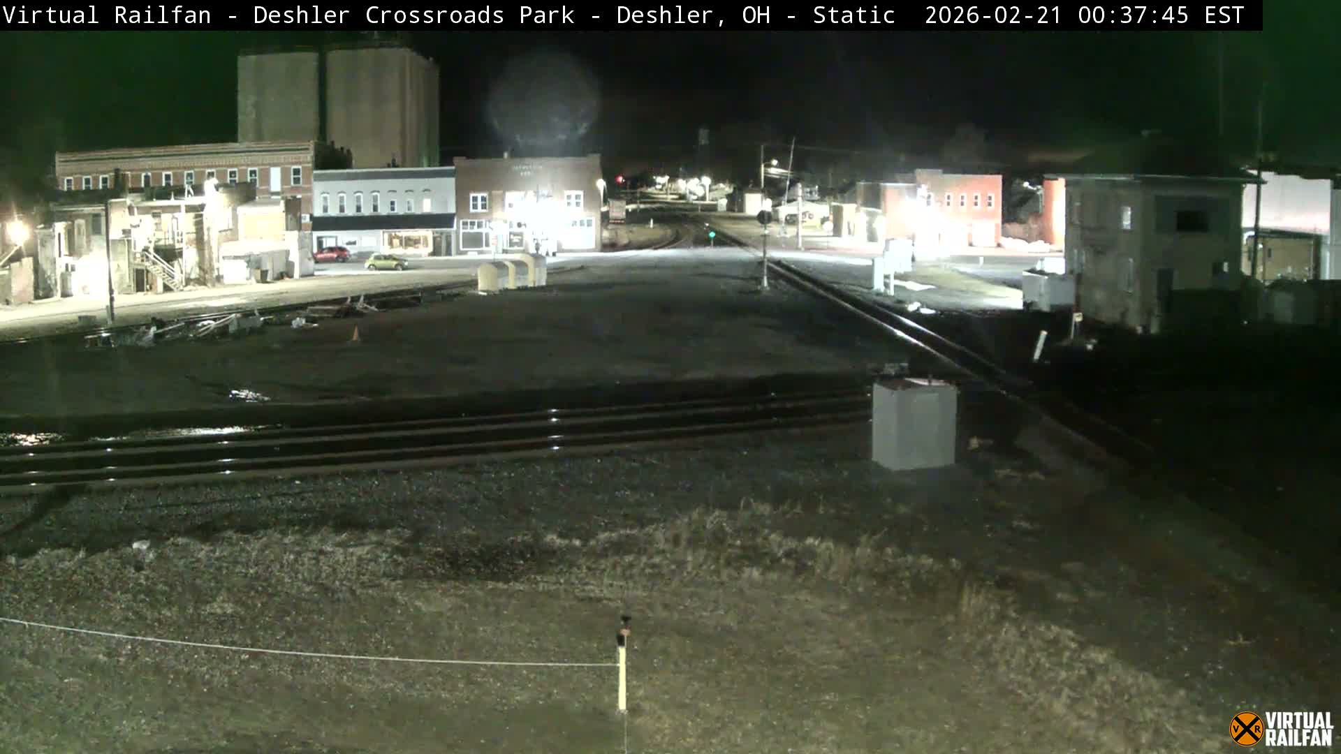Deshler Crossroad Park Railway Junction Live Cam - Deshler, Henry, Ohio, USA