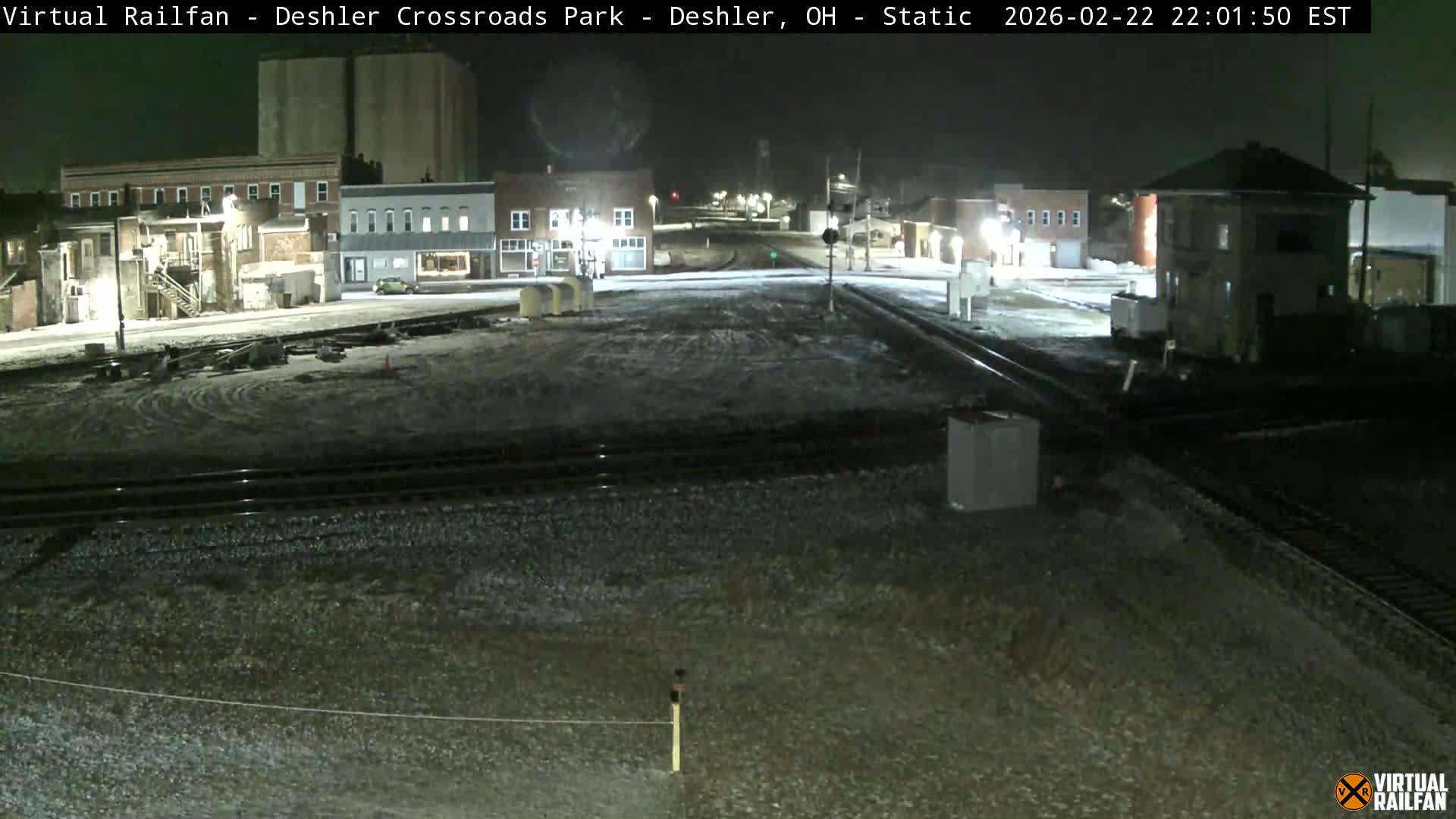 Deshler Crossroad Park Railway Junction Live Cam - Deshler, Henry, Ohio, USA