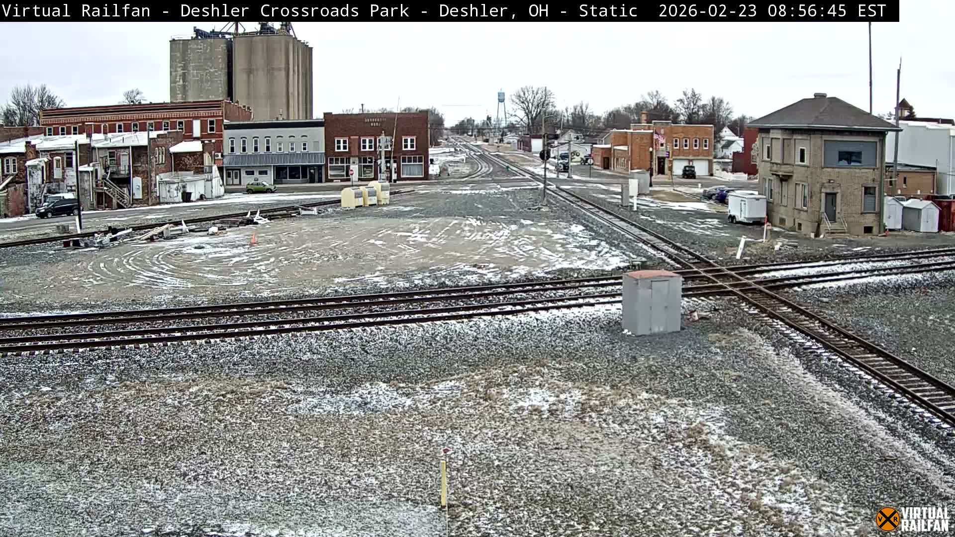 Deshler Crossroad Park Railway Junction Live Cam - Deshler, Henry, Ohio, USA