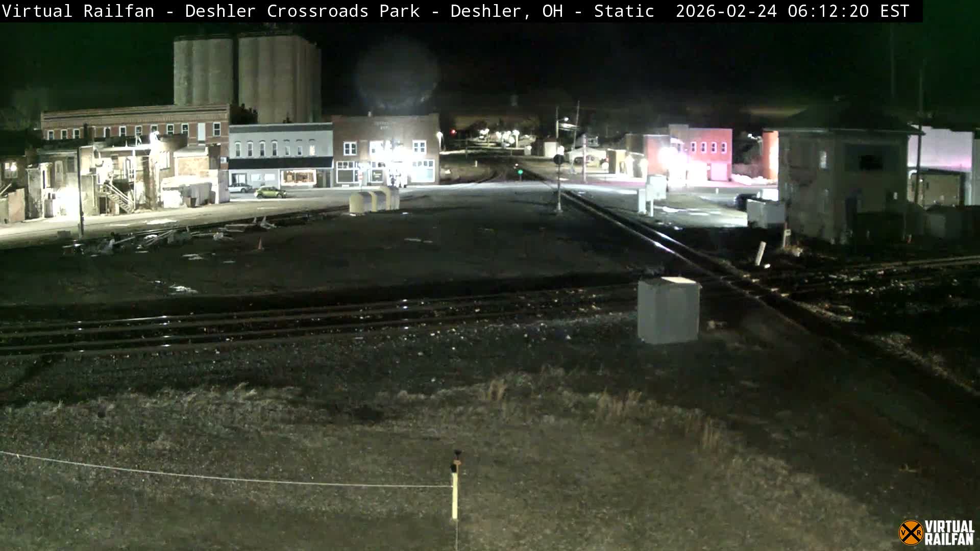 Deshler Crossroad Park Railway Junction Live Cam - Deshler, Henry, Ohio, USA