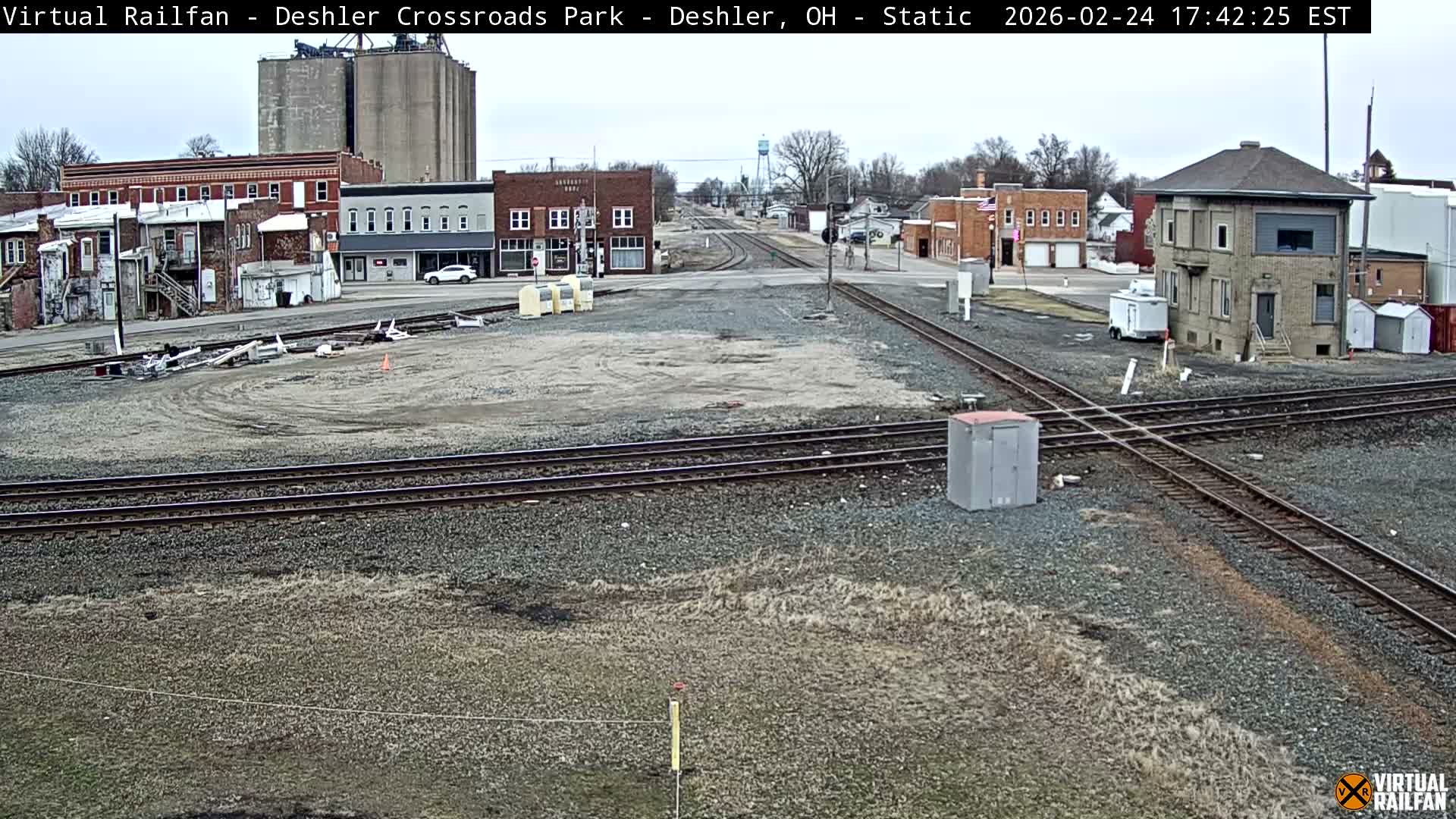 Deshler Crossroad Park Railway Junction Live Cam - Deshler, Henry, Ohio, USA